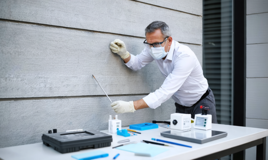 Plaques en fibrociment sur un mur : détecter l&rsquo;amiante avant de rénover, les étapes essentielles à suivre