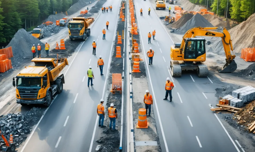 Deux chemins, deux réalités : comment la route révèle le quotidien contrasté sur le chantier