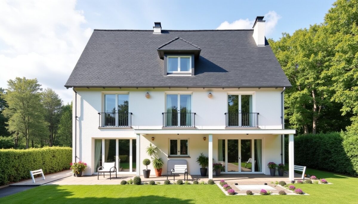 Comment choisir la couleur idéale de gouttière en aluminium pour sublimer une façade en crépi blanc ou en pierre
