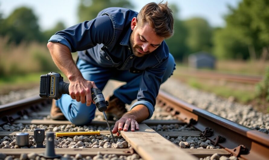 Comment fixer des traverses en bois au sol : techniques, matériaux et profondeur optimale
