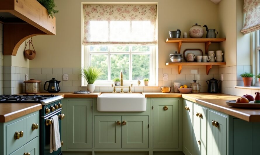 Cuisine cottage et style anglais : guide complet des couleurs, codes et budget pour une déco réussie