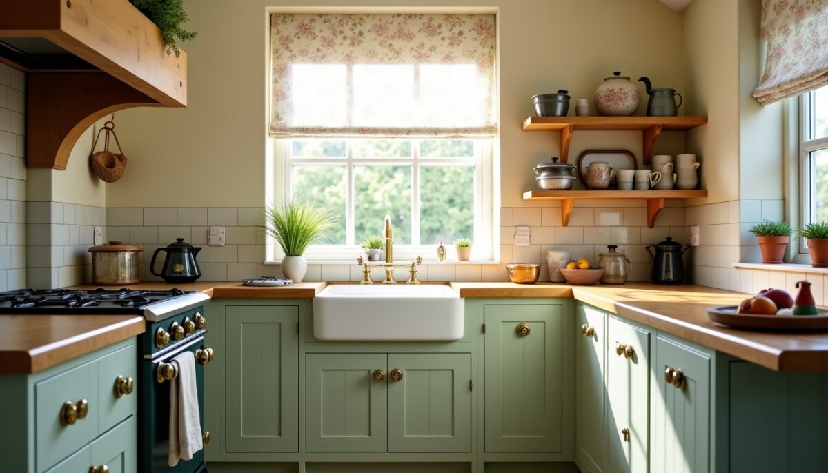 Cuisine cottage et style anglais : guide complet des couleurs, codes et budget pour une déco réussie